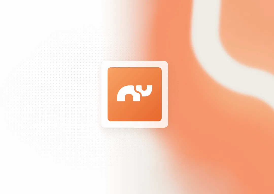 Rhino.fi, the symbol on the orange gradient