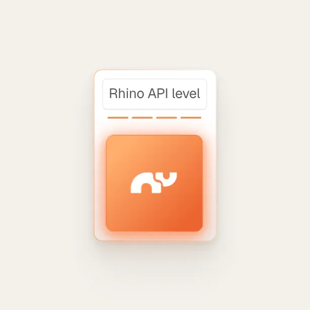 Rhino API level, a gauge in four steps